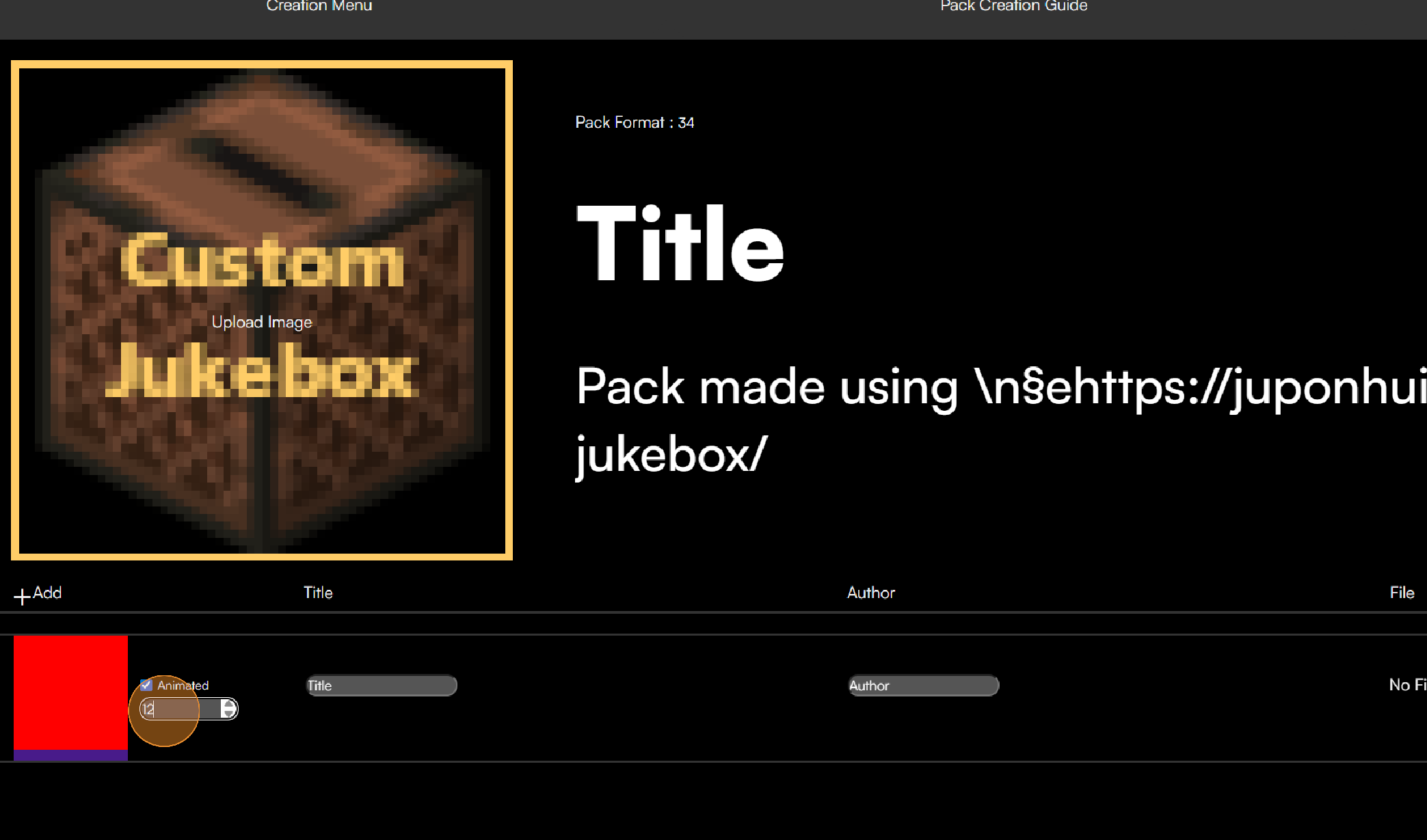 Step 2 animated textures